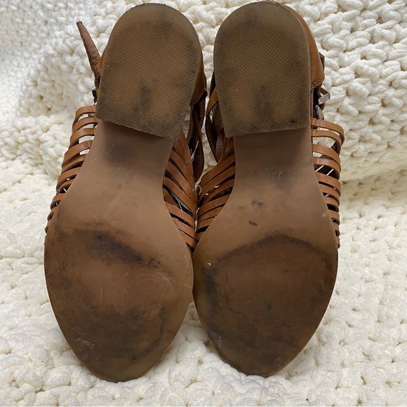 Jeffrey Campbell Stinson brown western flat booties SZ 7.5 - Picture 7 of 10